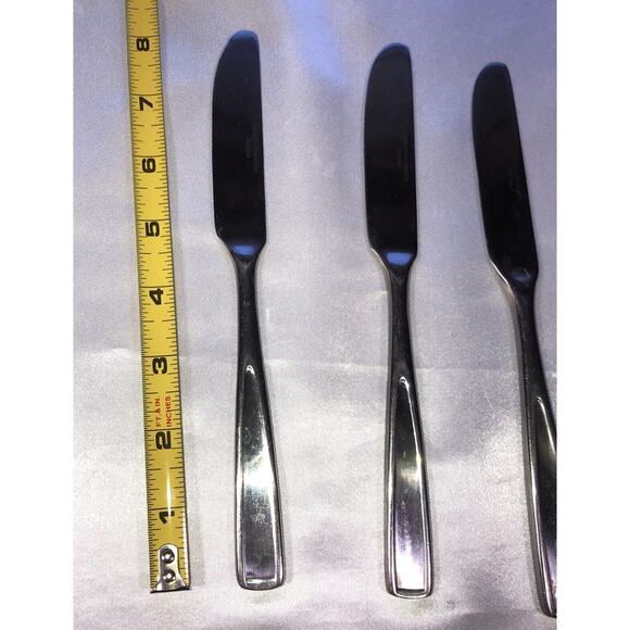 Hampton Silversmiths Flatware 3 Replacement Butter Knives - Picture 3 of 5